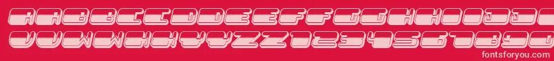 Saiba mais sobre a fonte PatrioticNoStars Italic Fonte PatrioticNoStars Italic – fontes rosa em um fundo vermelho