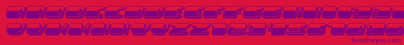PatrioticNoStars Italic Font – Purple Fonts on Red Background