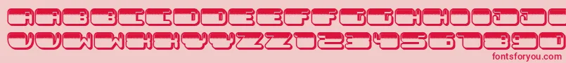 PatrioticNoStarsInverted Font – Red Fonts on Pink Background