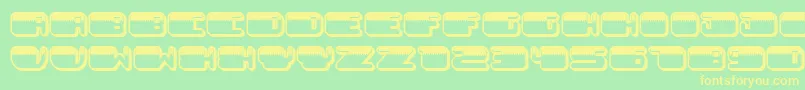 PatrioticNoStarsInverted Font – Yellow Fonts on Green Background