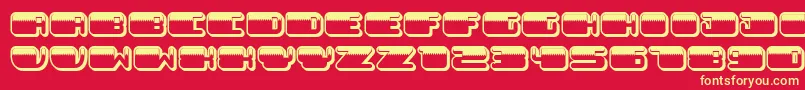 PatrioticNoStarsInverted Font – Yellow Fonts on Red Background