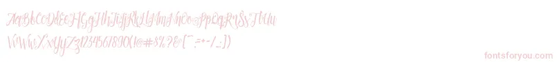 Patronia Script Font – Pink Fonts on White Background