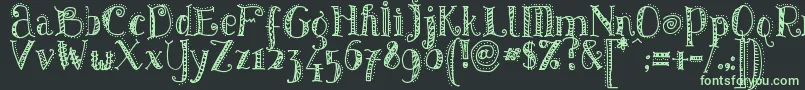 PATTD    Font – Green Fonts on Black Background