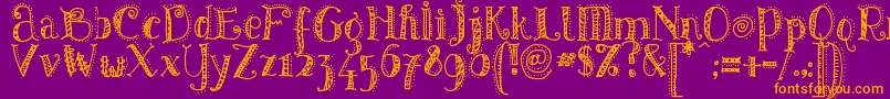 PATTD    Font – Orange Fonts on Purple Background