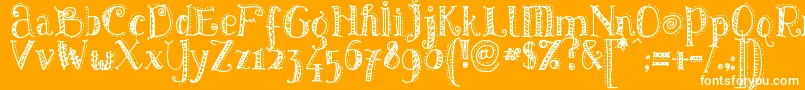 PATTD    Font – White Fonts on Orange Background