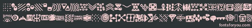 En savoir plus sur la police Patterns Police Patterns – polices roses sur fond noir