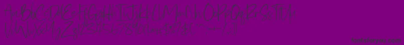 Pattheda Font – Black Fonts on Purple Background