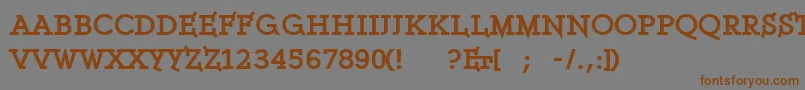 Ethserifblackethon Font – Brown Fonts on Gray Background