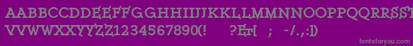 Czcionka Ethserifblackethon – szare czcionki na fioletowym tle