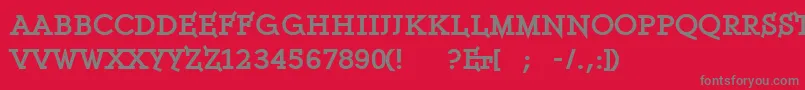 Weitere Informationen zur Ethserifblackethon-Schriftart Ethserifblackethon-Schriftart – Graue Schriften auf rotem Hintergrund