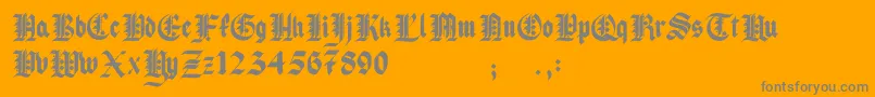 More about Pau the 1st Font Pau the 1st Font – Gray Fonts on Orange Background