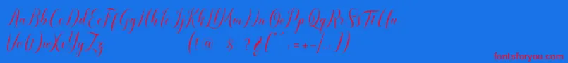 fuente pauline script – Fuentes Rojas Sobre Fondo Azul