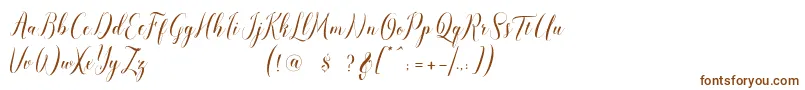 Fonte pauline script – fontes marrons