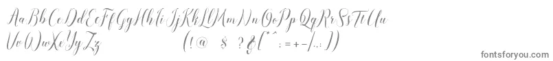 Fonte pauline script – fontes cinzentas