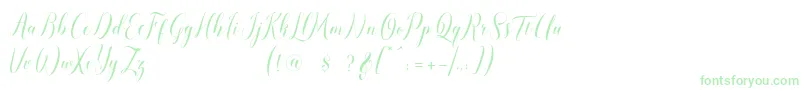 Fonte pauline script – fontes verdes