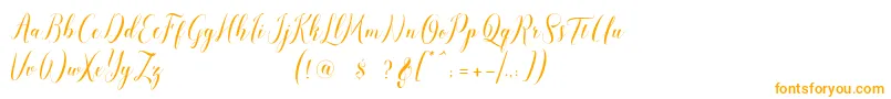 Fonte pauline script – fontes laranjas