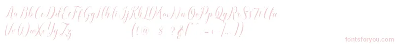 pauline script-fontti – vaaleanpunaiset fontit