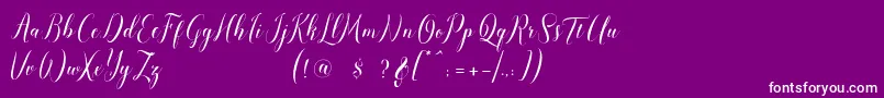 fuente pauline script – Fuentes Blancas Sobre Fondo Morado