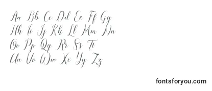 フォントPauline script