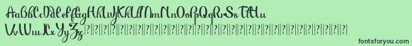 Paulo Pacito   Font – Black Fonts on Green Background