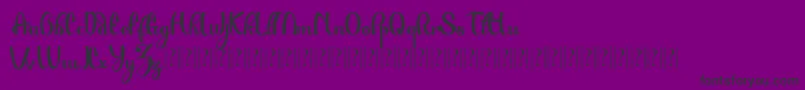 Paulo Pacito   Font – Black Fonts on Purple Background