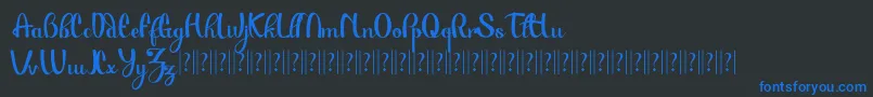 Paulo Pacito   Font – Blue Fonts on Black Background