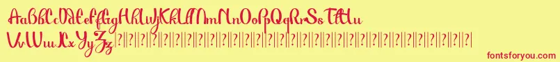 Paulo Pacito   Font – Red Fonts on Yellow Background