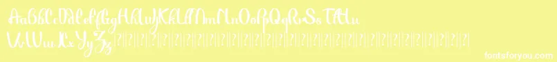 Paulo Pacito   Font – White Fonts on Yellow Background