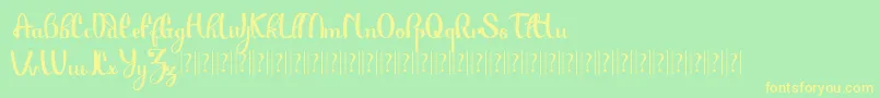 Paulo Pacito   Font – Yellow Fonts on Green Background