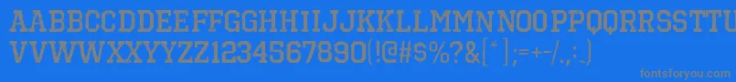 Подробнее о шрифте OctinvintagebrgBold Шрифт OctinvintagebrgBold – серые шрифты на синем фоне