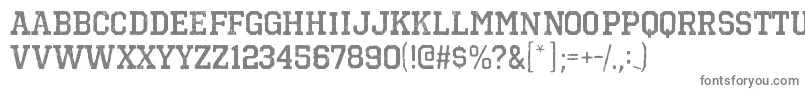 OctinvintagebrgBold-fontti – harmaat kirjasimet valkoisella taustalla
