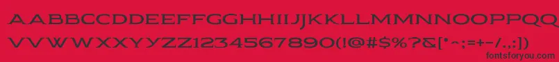 Czcionka Pauraque Serif Rough – czarne czcionki na czerwonym tle