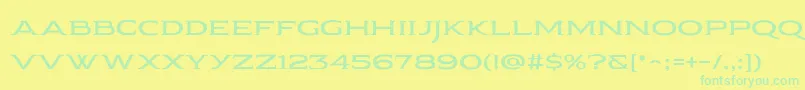 Pauraque Serif Rough Font – Green Fonts on Yellow Background