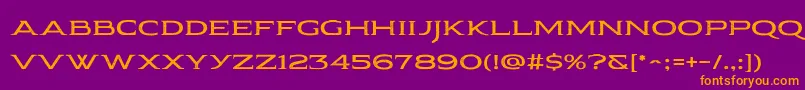 Pauraque Serif Rough Font – Orange Fonts on Purple Background