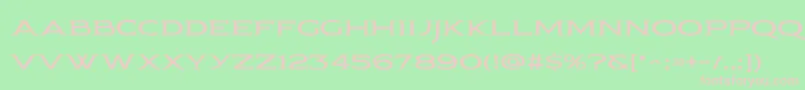 Pauraque Serif Rough-Schriftart – Rosa Schriften auf grünem Hintergrund