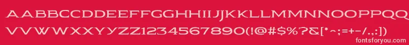 Шрифт Pauraque Serif Rough – розовые шрифты на красном фоне