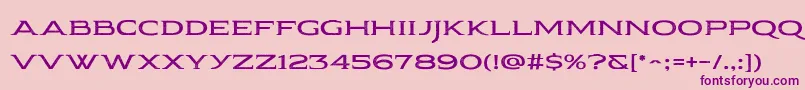 Pauraque Serif Rough Font – Purple Fonts on Pink Background