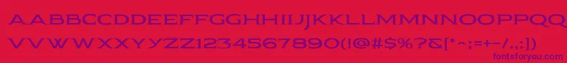 Fonte Pauraque Serif Rough – fontes roxas em um fundo vermelho