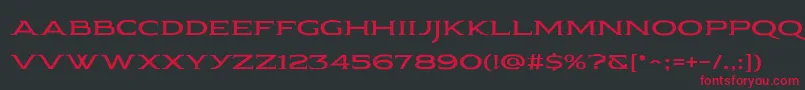 Шрифт Pauraque Serif Rough – красные шрифты на чёрном фоне