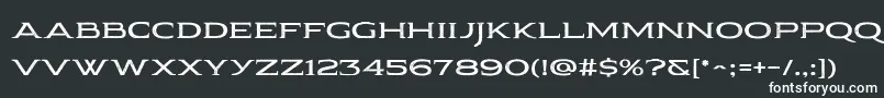 fuente Pauraque Serif Rough – Fuentes Blancas Sobre Fondo Negro