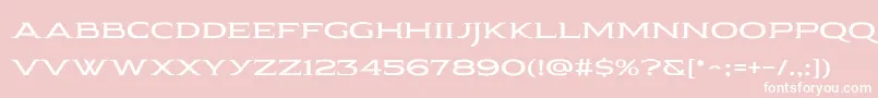 Pauraque Serif Rough Font – White Fonts on Pink Background