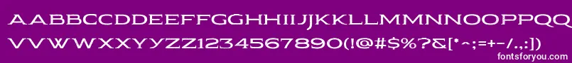 Pauraque Serif Rough-Schriftart – Weiße Schriften auf violettem Hintergrund