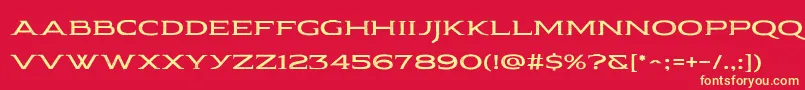 fuente Pauraque Serif Rough – Fuentes Amarillas Sobre Fondo Rojo