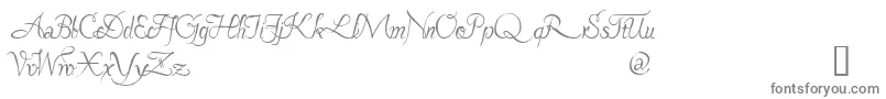 PAVANE  -fontti – harmaat kirjasimet valkoisella taustalla