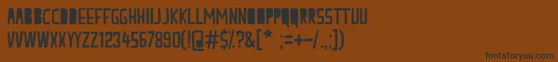peach milk Font – Black Fonts on Brown Background