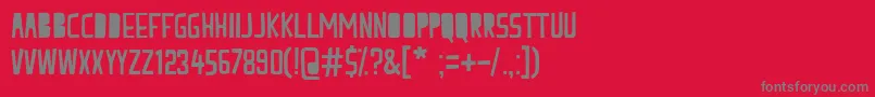 peach milk Font – Gray Fonts on Red Background