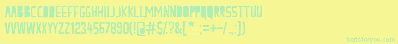 En savoir plus sur la police peach milk Police peach milk – polices vertes sur fond jaune