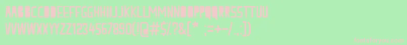 peach milk Font – Pink Fonts on Green Background