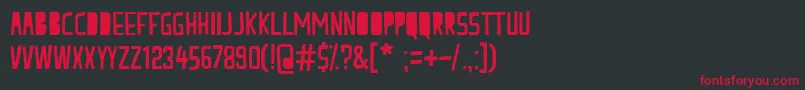 peach milk Font – Red Fonts on Black Background