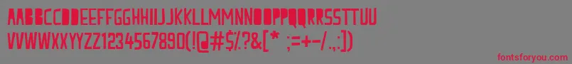 peach milk Font – Red Fonts on Gray Background